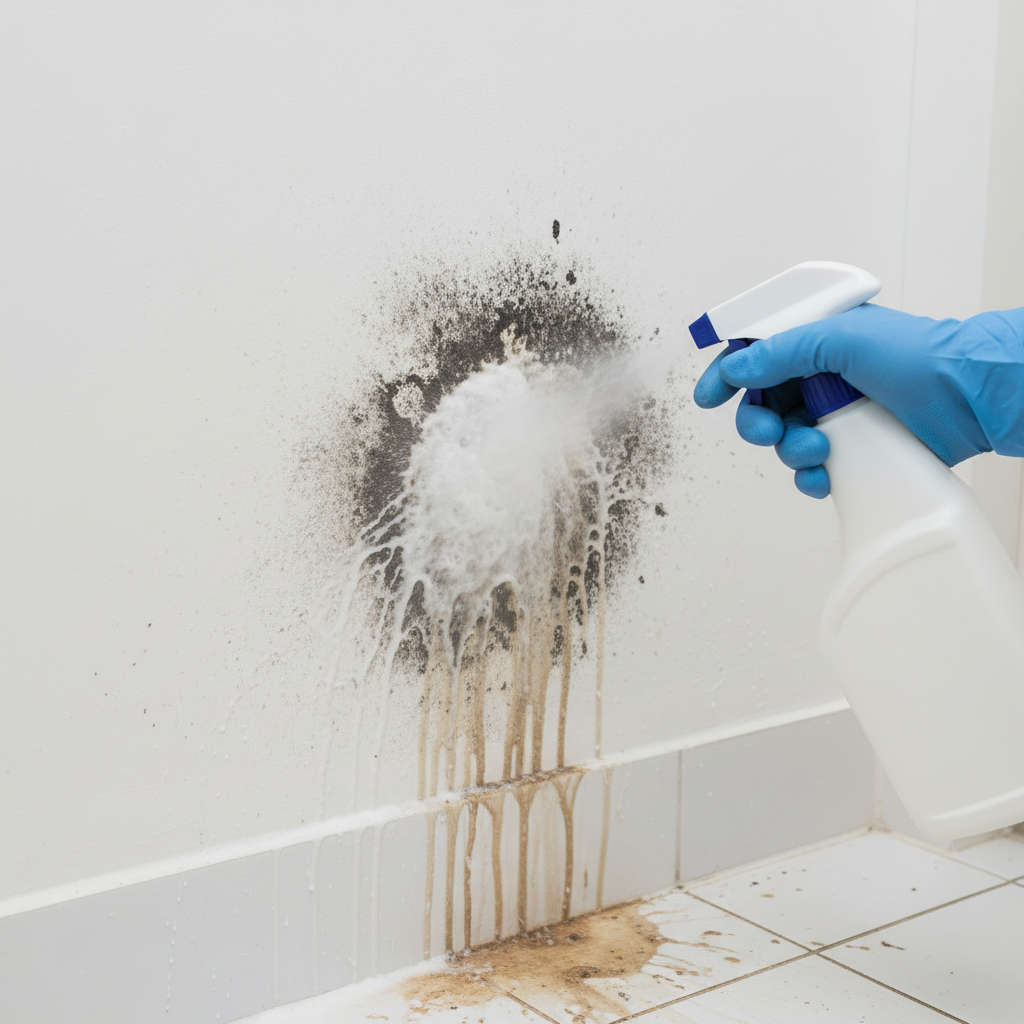 How to remove mould from wall step by step